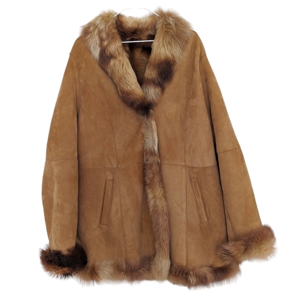 St. John Jackets & Blazers - ST. JOHN Coat Collection Luxe Fur Suede Jacket